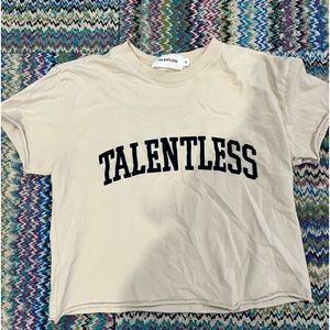 Talentless cropped tee